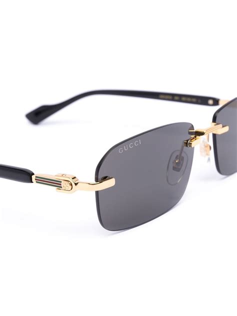 lentes gucci men|Gucci rimless sunglasses men's.